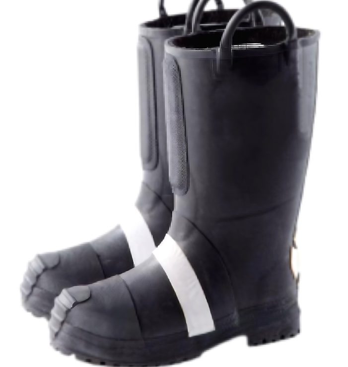 Bottes de pompier résistantes aux flammes