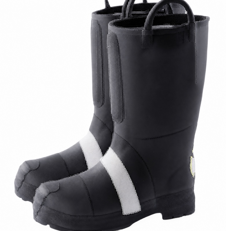 Bottes de pompier résistantes aux flammes